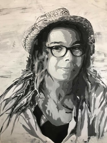 Peinture intitulée "Portrait" par Fabienne Dagnet, Œuvre d'art originale, Acrylique
