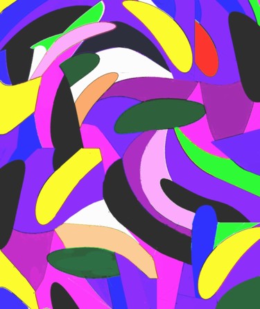 Digital Arts titled "Merengue Mix IX" by Peter Jalesh, Original Artwork, Digital Painting