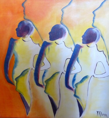 Peinture intitulée "Vers demain" par Môm, Œuvre d'art originale, Acrylique