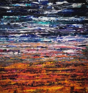 Peinture intitulée "La vie est belle" par Hkine, Œuvre d'art originale, Acrylique