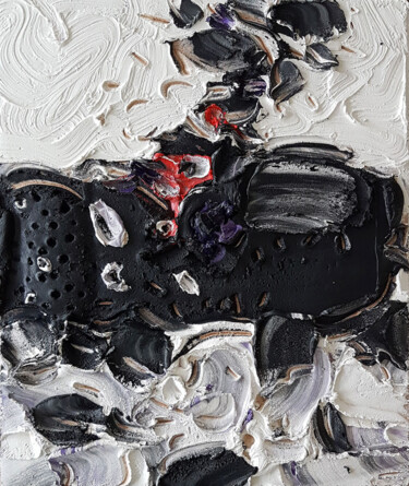 Painting titled "Fumée sur Alep" by Patrick Danion (spasp), Original Artwork, Acrylic