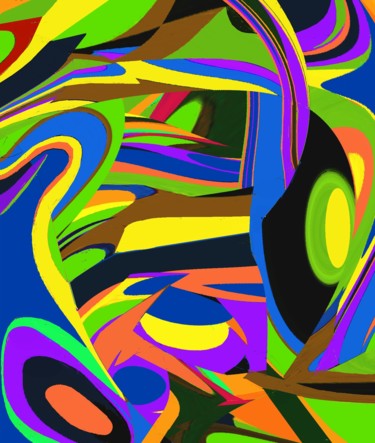 Digital Arts titled "Interaction of onje…" by Peter Jalesh, Original Artwork, Digital Painting
