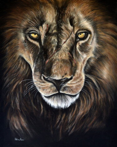 Dessin intitulée "Cicatrices" par Hélène Roux, Œuvre d'art originale, Pastel