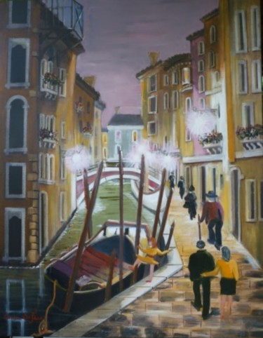 Peinture intitulée "B56. Rio San Felice…" par Lucien Dufour, Œuvre d'art originale, Huile