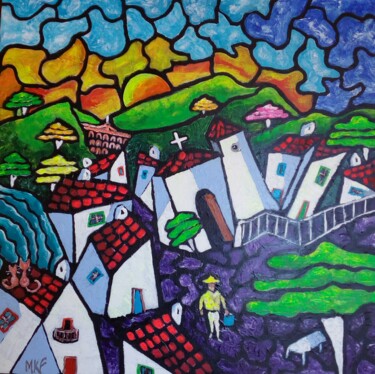 Peinture intitulée "Douceur de vivre." par Marc Felix, Œuvre d'art originale, Acrylique