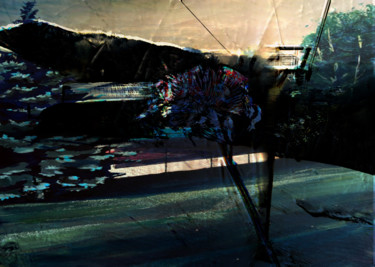 snow is coming back Printmaking titled "snow is coming back" by Michel Tabanou, Original Artwork, Digital Print