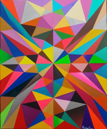 Peinture intitulée "ISA" par Pascal, Œuvre d'art originale, Acrylique