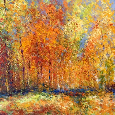 Peinture intitulée "L’allée cavalière" par Anne Vignau, Œuvre d'art originale