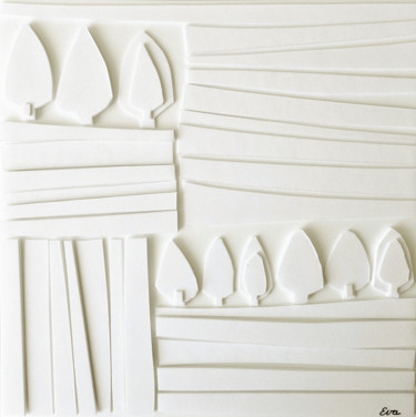 Collages titled "Les champs (2) M." by Eva Rouwens, Original Artwork, Collages