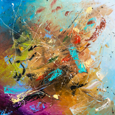 제목이 "Summer wind (FRAMED)"인 미술작품 Liubov Kuptsova로, 원작, 기름