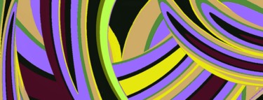 Digital Arts titled "Lilac Landscape" by Peter Jalesh, Original Artwork, Digital Painting