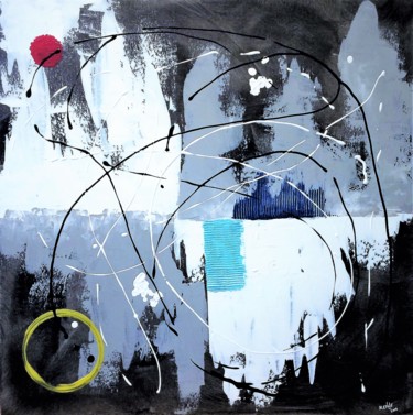Painting titled "ABSTRACTURED" by Mitch Nye, Original Artwork, Acrylic