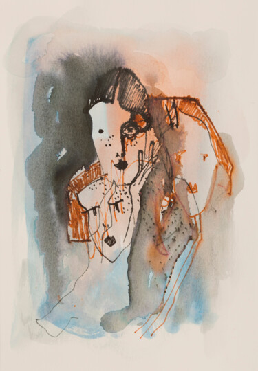 Three sisters Dibujo titulada "Three sisters" por Vita Daneva, Obra de arte original, Tinta