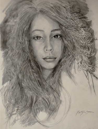 「Frederica- graphite…」というタイトルの描画 Richard Fergusonによって, オリジナルのアートワーク