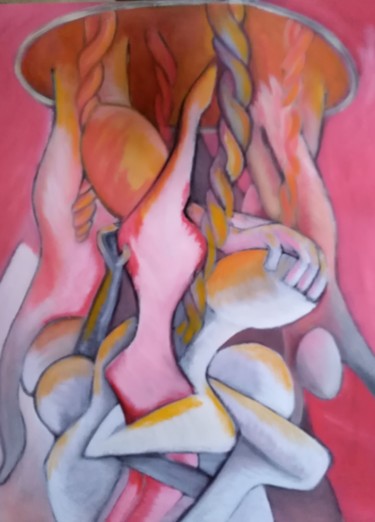 Peinture intitulée "La Théorie des cord…" par François Devreux, Œuvre d'art originale, Huile
