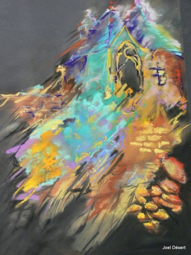 Drawing titled "rochefort-en-terre…" by Sylvain Grignon (sygry), Original Artwork, Pastel