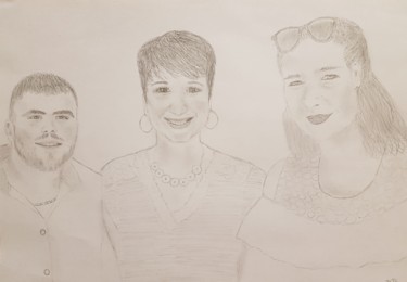 Drawing titled "Portrait.jpg" by Delphine Duprat, Original Artwork, Graphite