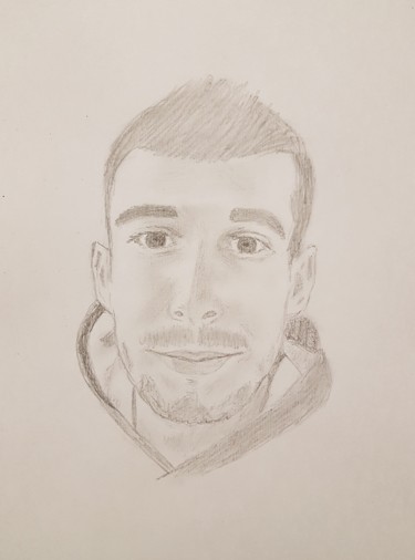 Drawing titled "Portrait.jpg" by Delphine Duprat, Original Artwork, Graphite