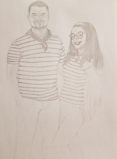 Drawing titled "Portrait.jpg" by Delphine Duprat, Original Artwork, Graphite