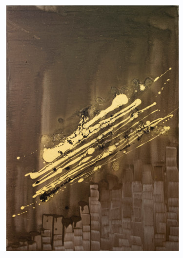 Peinture intitulée "SKYCRAPER" par Maseko, Œuvre d'art originale, Acrylique
