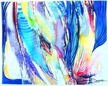 Painting titled "Focal point" by Frank Jooste, Original Artwork, Watercolor