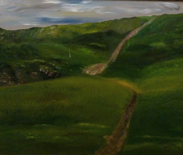 Painting titled "Hill.jpg" by Eliza Matica, Original Artwork, Oil