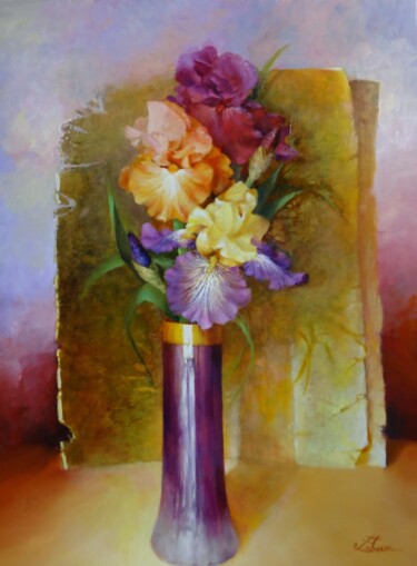 Painting titled "dsc03278.jpg- IRIS…" by Liliane Proux, Original Artwork
