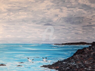 Peinture intitulée "les-mouettes.jpg" par Didier Duclos, Œuvre d'art originale, Acrylique