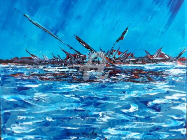 Peinture intitulée "abstrait-marine-201…" par Didier Duclos, Œuvre d'art originale, Acrylique