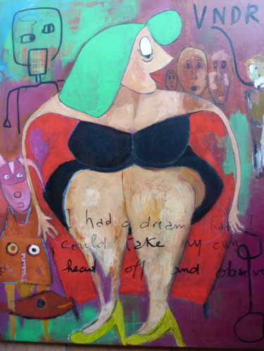 Peinture intitulée "MARYLINE" par Martine Flory, Œuvre d'art originale