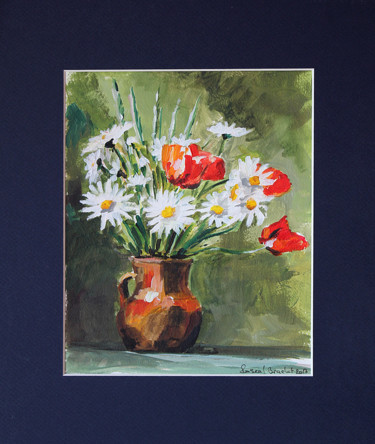 Peinture intitulée "Fleurs des champs" par Pascal Brachet, Œuvre d'art originale, Acrylique