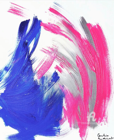 Peinture intitulée "A la folie" par Caroline Montigneaux, Œuvre d'art originale, Acrylique Monté sur Châssis en bois