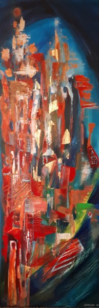 Peinture intitulée "TRANSCENDANCE" par Ervalena, Œuvre d'art originale, Acrylique