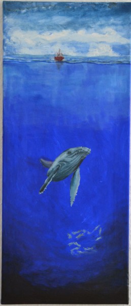 绘画 标题为“Der Wal.jpg” 由Rob Oliver, 原创艺术品, 丙烯