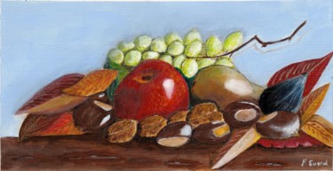 Peinture intitulée "Nature morte automne" par Francois Suard, Œuvre d'art originale, Acrylique