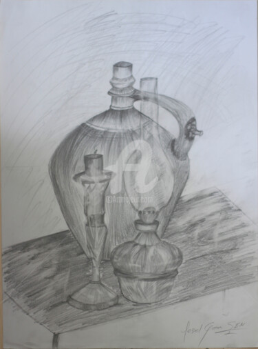 Drawing titled "001" by Veysel Şen, Original Artwork, Charcoal