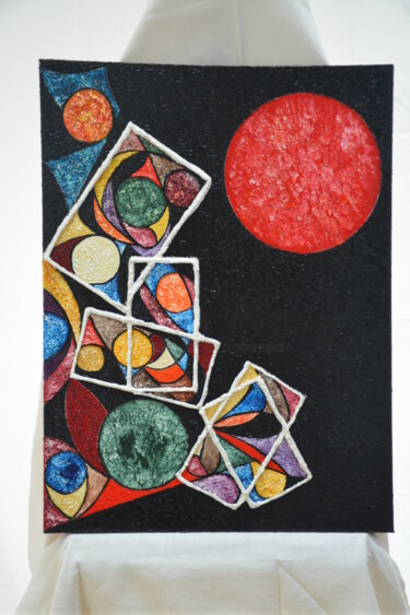 Peinture intitulée "Fenêtres ouvertes…" par Charlie Vergeot, Œuvre d'art originale, Acrylique