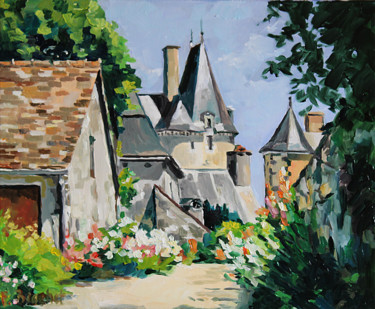 Peinture intitulée "Sainte-Suzanne - Le…" par Pascal Brachet, Œuvre d'art originale, Huile