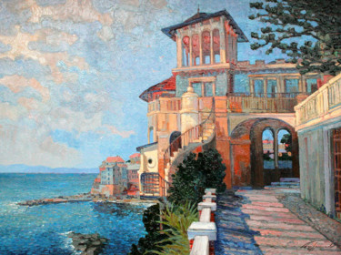 Bogliasco. Italy Картина под названием "Bogliasco. Italy" - Nikolay Biryukov, Подлинное произведение искусства, Масло