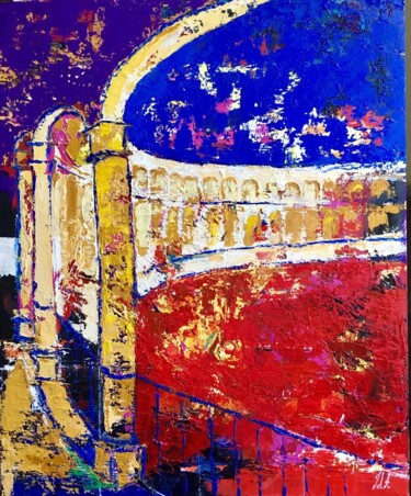 Peinture intitulée "ronda-gauche-peintu…" par Julie D'Aragon, Œuvre d'art originale, Acrylique