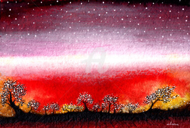Drawing titled "La fin de l'histoire" by Henri Ibara, Original Artwork, Ink