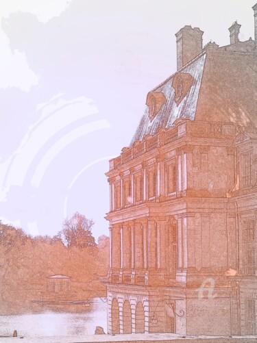 Arts numériques intitulée "Magie de Fontainebl…" par Adèle Vahn, Œuvre d'art originale, Travail numérique 2D