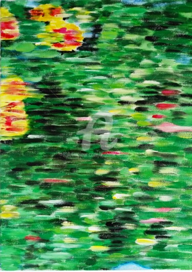 Peinture intitulée "Aurora 5" par Isabelle Lucas, Œuvre d'art originale, Huile