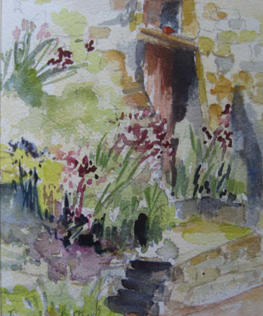 Painting titled "Porte Close, Ségure…" by Jacqueline De Streel, Original Artwork
