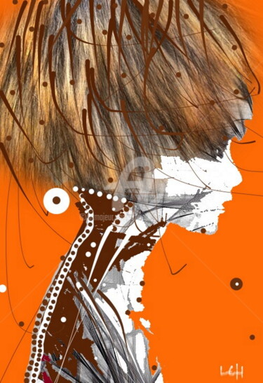 Arts numériques intitulée "Profil #artistsuppo…" par Laurent Chabrillat, Œuvre d'art originale, Peinture numérique