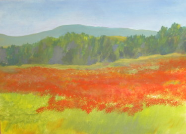 Painting titled "Campo, Andalucía" by Jaime-Axel Ruiz, Original Artwork, Acrylic Mounted on artwork_cat.
