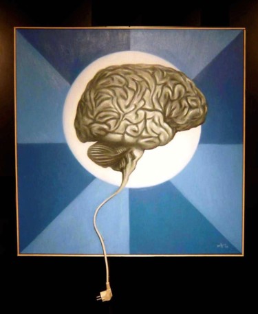 Peinture intitulée "Déconnecté" par Pascal Buffard, Œuvre d'art originale