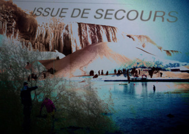 Printmaking titled "Issue de secours" by Michel Tabanou, Original Artwork, Digital Print