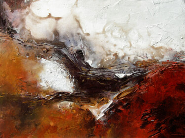 Painting titled "Perdus" by Jerome Poumes, Original Artwork, Acrylic Mounted on Wood Stretcher frame