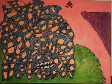 Peinture intitulée "Chemin de traverse" par Aorlius, Œuvre d'art originale, Acrylique